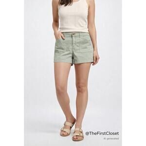 Supplies Mint Green Utility Cargo Shorts Women's Size 12 31W Casual Summer